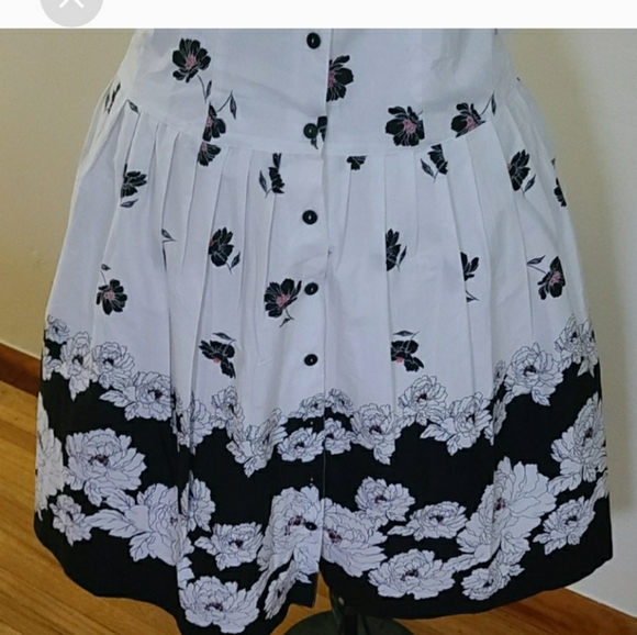 Robbie Bee Dress Vintage style White with black size 10 - Picture 4 of 9